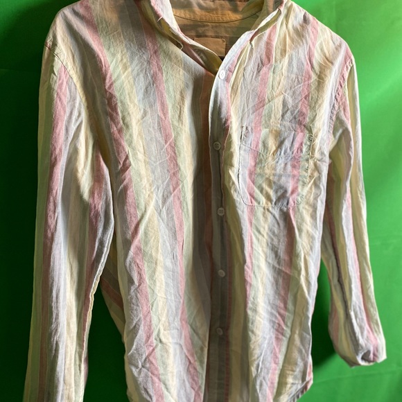 Band of Outsiders Pastel Striped Button Up, S - Picture 2 of 6